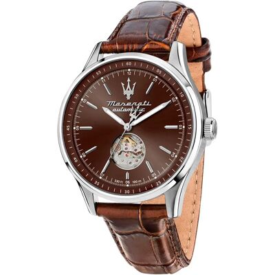 Maserati Montre Sorpasso 42mm 10atm Automatic/analogical Brown / Brown / Mineral One Size Homme - Publicité Maserati Montre Sorpasso 42mm 10atm Automatic/analogical Brown / Brown / Mineral One Size Homme - Publicité