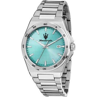 Maserati Montre Velocità Slim 40mm 5atm Quartz/analogical Silver / Light Blue / Mineral One Size - Publicité Maserati Montre Velocità Slim 40mm 5atm Quartz/analogical Silver / Light Blue / Mineral One Size - Publicité