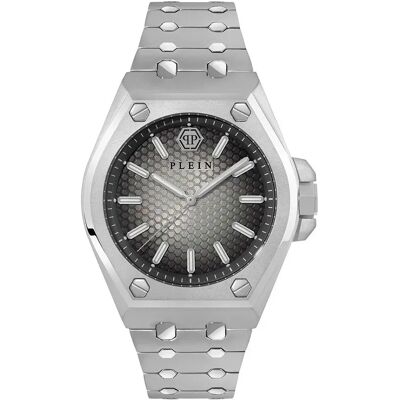 Philipp Plein Montre Extreme Gent 42.50mm 5atm Quartz/analogical Silver / Black / Mineral One Size Homme - Publicité Philipp Plein Montre Extreme Gent 42.50mm 5atm Quartz/analogical Silver / Black / Mineral One Size Homme - Publicité
