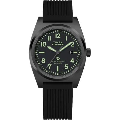Timex Montre Expedition North 39mm 5atm Quartz/analogical Black / Green / Mineral One Size Homme - Publicité Timex Montre Expedition North 39mm 5atm Quartz/analogical Black / Green / Mineral One Size Homme - Publicité