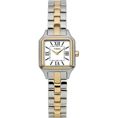 Timex Montre Pour Femme Legacy Addison 23mm 3atm Quartz/analogical Silver / Gold / White / Mineral One Size Femme - Publicité Timex Montre Pour Femme Legacy Addison 23mm 3atm Quartz/analogical Silver / Gold / White / Mineral One Size Femme - Publicité