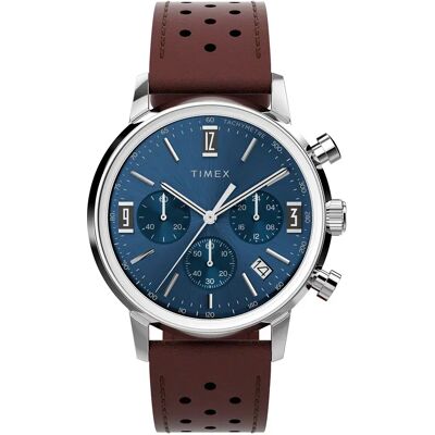 Timex Montre Marlin Tw2w10200a 40mm 5atm Quartz/analogical Brown / Blue / Acrylic One Size Homme - Publicité Timex Montre Marlin Tw2w10200a 40mm 5atm Quartz/analogical Brown / Blue / Acrylic One Size Homme - Publicité