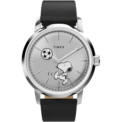 Timex Montre Peanuts Tw2y53800 40mm 5atm Quartz/analogical Black / Silver / Acrylic One Size - Publicité Timex Montre Peanuts Tw2y53800 40mm 5atm Quartz/analogical Black / Silver / Acrylic One Size - Publicité