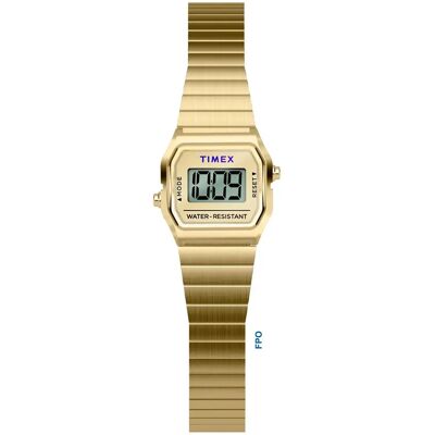 Timex Montre Pour Femme T80 Dimepiece 20mm 3atm Quartz/digital Gold / Mineral One Size Femme - Publicité Timex Montre Pour Femme T80 Dimepiece 20mm 3atm Quartz/digital Gold / Mineral One Size Femme - Publicité