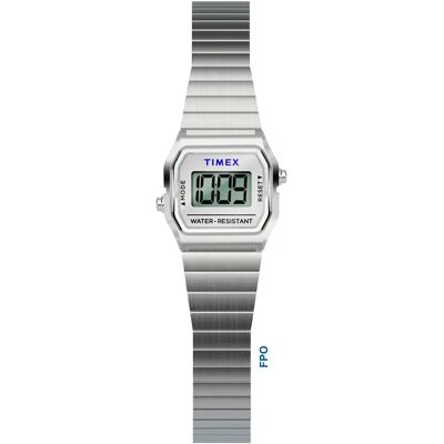 Timex Montre Pour Femme T80 Dimepiece 20mm 3atm Quartz/digital Silver / Mineral One Size Femme - Publicité Timex Montre Pour Femme T80 Dimepiece 20mm 3atm Quartz/digital Silver / Mineral One Size Femme - Publicité