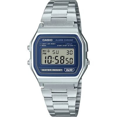 Casio Montre A158 33.2mm 3atm Quartz Digital Silver / Light Blue / Resin One Size Homme,Femme - Publicité Casio Montre A158 33.2mm 3atm Quartz Digital Silver / Light Blue / Resin One Size Homme,Femme - Publicité