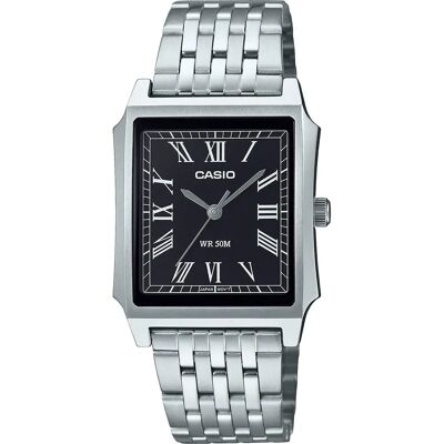 Casio Montre Mtp-b190 40.0mm 5atm Quartz Analog Silver / Black / Mineral One Size Homme - Publicité Casio Montre Mtp-b190 40.0mm 5atm Quartz Analog Silver / Black / Mineral One Size Homme - Publicité