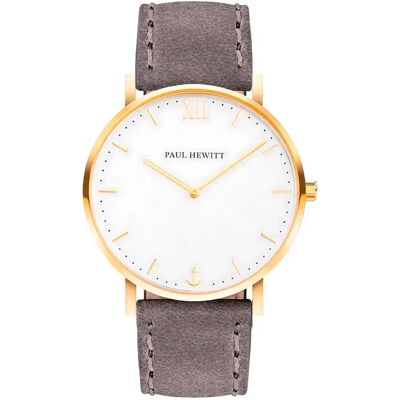 Paul Hewitt Montre Sa-g-sm-w-13s 36mm 5atm Quartz Analogical Grey / White / Sapphire One Size Homme,Femme - Publicité Paul Hewitt Montre Sa-g-sm-w-13s 36mm 5atm Quartz Analogical Grey / White / Sapphire One Size Homme,Femme - Publicité