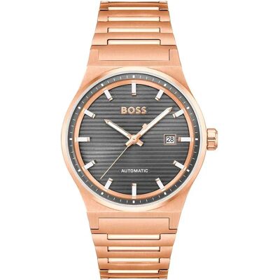 Boss Montre 1514185 41mm 5atm Automatic Analogic Pink / Grey / Mineral One Size Homme - Publicité Boss Montre 1514185 41mm 5atm Automatic Analogic Pink / Grey / Mineral One Size Homme - Publicité