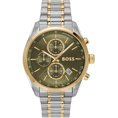 Boss Montre 1514227 44mm 5atm Quartz Analogic Grey / Green / Mineral One Size Homme - Publicité Boss Montre 1514227 44mm 5atm Quartz Analogic Grey / Green / Mineral One Size Homme - Publicité
