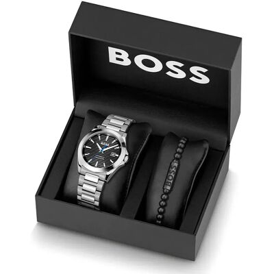 Boss Montre 1570180 41mm 5atm Quartz Analogic Grey / Black / Mineral One Size Homme - Publicité Boss Montre 1570180 41mm 5atm Quartz Analogic Grey / Black / Mineral One Size Homme - Publicité