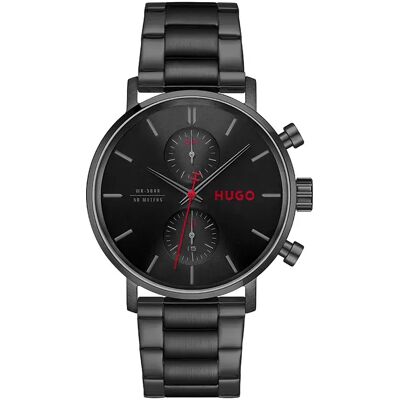 Hugo Montre Takeoff 1530468 43mm 5atm Quartz Analogical Black / Black / Mineral One Size - Publicité Hugo Montre Takeoff 1530468 43mm 5atm Quartz Analogical Black / Black / Mineral One Size - Publicité