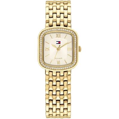 Tommy Hilfiger Montre Pour Femme Abby 22mm 3atm Quartz Analogical Gold / Champagne / Mineral One Size - Publicité Tommy Hilfiger Montre Pour Femme Abby 22mm 3atm Quartz Analogical Gold / Champagne / Mineral One Size - Publicité