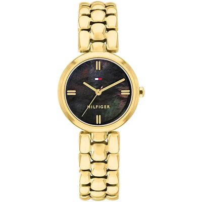 Tommy Hilfiger Montre Pour Femme Annie 26mm 3atm Quartz Analogical Gold / Black / Mineral One Size - Publicité Tommy Hilfiger Montre Pour Femme Annie 26mm 3atm Quartz Analogical Gold / Black / Mineral One Size - Publicité