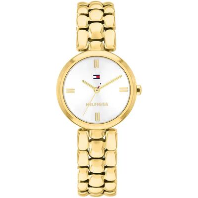 Tommy Hilfiger Montre Pour Femme Annie 26mm 3atm Quartz Analogical Gold / White / Mineral One Size - Publicité Tommy Hilfiger Montre Pour Femme Annie 26mm 3atm Quartz Analogical Gold / White / Mineral One Size - Publicité