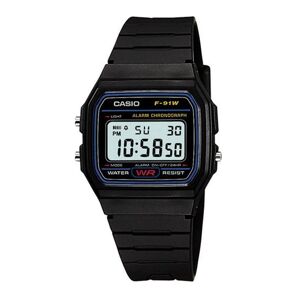 Casio F-91w-1cr Watch Noir Noir One Size unisex