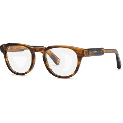 Philipp Plein Lunettes De Lecture Vpp207m-5109n3 51x22x145 Mm Shiny Striped Brown One Size - Publicité Philipp Plein Lunettes De Lecture Vpp207m-5109n3 51x22x145 Mm Shiny Striped Brown One Size - Publicité