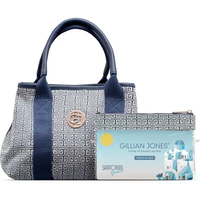 Gillian Jones Ensemble D´accessoires De Beauté Mary Bag-santorini Print Mary Blue / White One Size female - Publicité Gillian Jones Ensemble D´accessoires De Beauté Mary Bag-santorini Print Mary Blue / White One Size female - Publicité