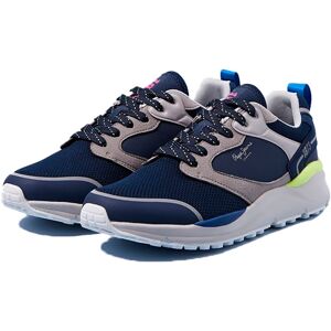 Pepe Jeans Trail Light Knit 21 Trainers Bleu EU 40