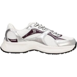 Hugo Baskets Starlit 10274081 Open White EU 36 Femme - Publicité Hugo Baskets Starlit 10274081 Open White EU 36 Femme - Publicité