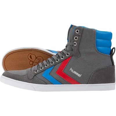 Hummel Baskets Slimmer Stadil High Castlerock / Ribbon Red / Bril Blue EU 37 Homme - Publicité Hummel Baskets Slimmer Stadil High Castlerock / Ribbon Red / Bril Blue EU 37 Homme - Publicité