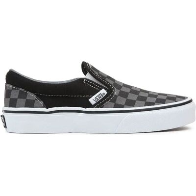 Vans Baskets Classic Slip-on Checkerboard Black / Pewter EU 32 Garçon,Fille - Publicité Vans Baskets Classic Slip-on Checkerboard Black / Pewter EU 32 Garçon,Fille - Publicité