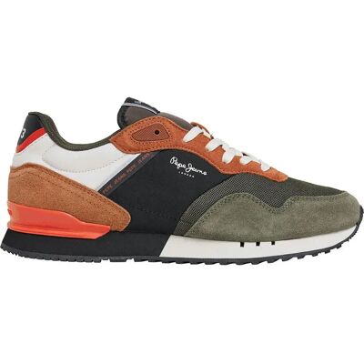 Pepe Jeans Baskets London Grade Dusky Green EU 42 - Publicité Pepe Jeans Baskets London Grade Dusky Green EU 42 - Publicité