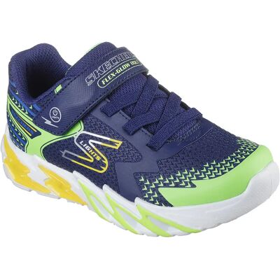 Skechers Baskets Flex Glow Bolt Navy Synthetic / Textile / Multi Trim EU 35 Garçon,Fille - Publicité Skechers Baskets Flex Glow Bolt Navy Synthetic / Textile / Multi Trim EU 35 Garçon,Fille - Publicité