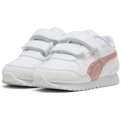 Puma Baskets Sans Lacets St Runner V4 Sl Glitter V Inf Puma White / Copper Rose / Rose Mauve EU 24 - Publicité Puma Baskets Sans Lacets St Runner V4 Sl Glitter V Inf Puma White / Copper Rose / Rose Mauve EU 24 - Publicité