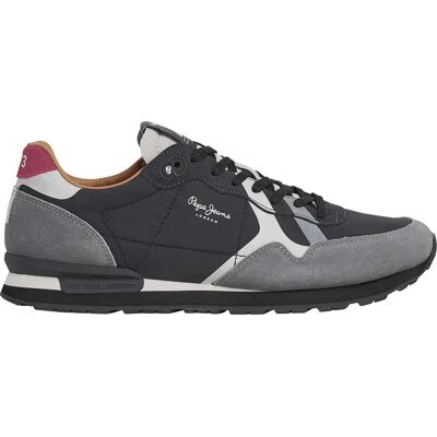Pepe Jeans Baskets Brit Prints Dark Grey EU 43 Homme - Publicité Pepe Jeans Baskets Brit Prints Dark Grey EU 43 Homme - Publicité