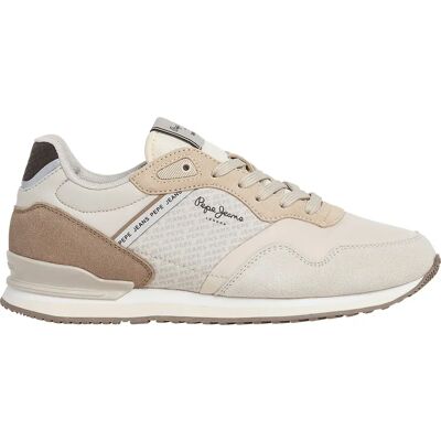 Pepe Jeans Baskets London Logo Off Lace Beige EU 36 Femme - Publicité Pepe Jeans Baskets London Logo Off Lace Beige EU 36 Femme - Publicité