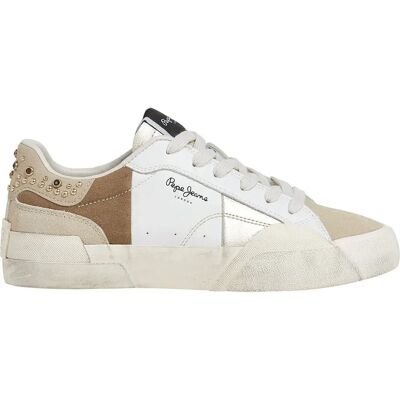 Pepe Jeans Baskets Milan Crystal Taupe Beige EU 38 Femme - Publicité Pepe Jeans Baskets Milan Crystal Taupe Beige EU 38 Femme - Publicité