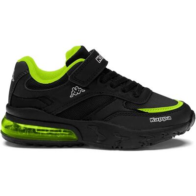 Kappa Baskets Logo Saigon Ev Black / Green Acid EU 34 - Publicité Kappa Baskets Logo Saigon Ev Black / Green Acid EU 34 - Publicité