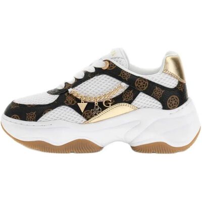 Guess Baskets Harpaa White Brown EU 39 Femme - Publicité Guess Baskets Harpaa White Brown EU 39 Femme - Publicité