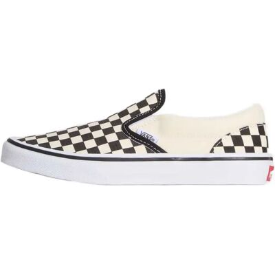 Vans Baskets Sans Lacets Junior Classic Black & White Checkerboard / White EU 38 1/2 Garçon,Fille - Publicité Vans Baskets Sans Lacets Junior Classic Black & White Checkerboard / White EU 38 1/2 Garçon,Fille - Publicité