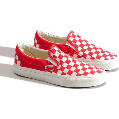 Vans Baskets Classic Slip-on Color Theory Checkerboard Tomato EU 38 1/2 Homme,Femme - Publicité Vans Baskets Classic Slip-on Color Theory Checkerboard Tomato EU 38 1/2 Homme,Femme - Publicité