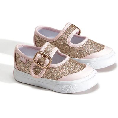 Vans Baskets Mary Jane Glitter Gold / Pale Petal Pink EU 20 Garçon,Fille - Publicité Vans Baskets Mary Jane Glitter Gold / Pale Petal Pink EU 20 Garçon,Fille - Publicité