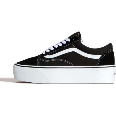 Vans Baskets Old Skool Stackform Suede / Canvas Black / True White EU 43 Femme - Publicité Vans Baskets Old Skool Stackform Suede / Canvas Black / True White EU 43 Femme - Publicité