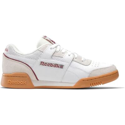 Reebok Baskets Workout Plus White / Classic Burgundy / Chalk EU 46 Homme,Femme - Publicité Reebok Baskets Workout Plus White / Classic Burgundy / Chalk EU 46 Homme,Femme - Publicité