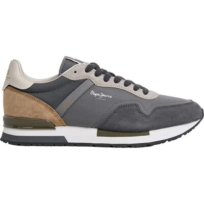 Pepe Jeans Baskets Hailon Basic Steel Grey EU 40 Homme - Publicité Pepe Jeans Baskets Hailon Basic Steel Grey EU 40 Homme - Publicité