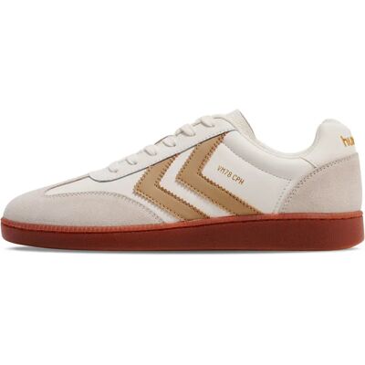 Hummel Baskets Vm78 Cph Ls White/Gold EU 38 - Publicité Hummel Baskets Vm78 Cph Ls White/Gold EU 38 - Publicité