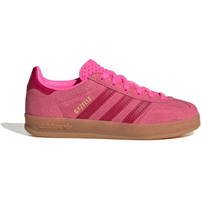 Adidas Originals Baskets Gazelle Indoor Lucid Pink / Team Victory Red / Gold Met EU 28 1/2 Garçon,Fille - Publicité Adidas Originals Baskets Gazelle Indoor Lucid Pink / Team Victory Red / Gold Met EU 28 1/2 Garçon,Fille - Publicité