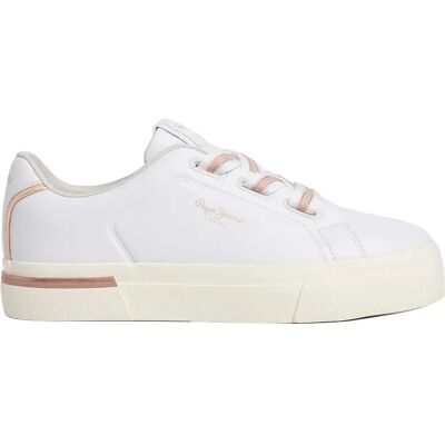 Pepe Jeans Baskets Carla Basic White EU 37 Femme - Publicité Pepe Jeans Baskets Carla Basic White EU 37 Femme - Publicité