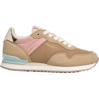 Pepe Jeans Baskets Hailon Basic Camel Beige EU 32 Fille - Publicité Pepe Jeans Baskets Hailon Basic Camel Beige EU 32 Fille - Publicité