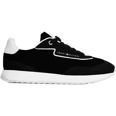 Tommy Hilfiger Baskets Retro Runner Mix Black EU 42 Femme - Publicité Tommy Hilfiger Baskets Retro Runner Mix Black EU 42 Femme - Publicité
