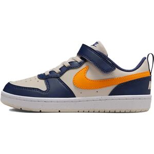 Nike Baskets Court Borough Low Recraft Light Orewood Brown / Midnight Navy / White / Orange Peel EU 30 Garçon