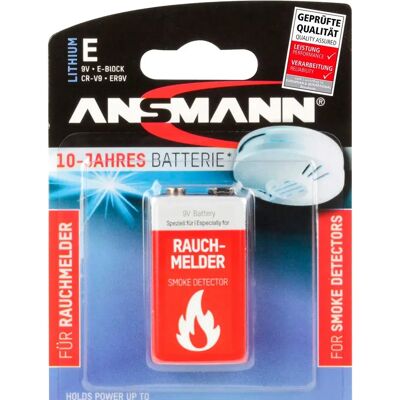 Ansmann Batteries Lithium Bloc Extrêmes 9v Red One Size - Publicité Ansmann Batteries Lithium Bloc Extrêmes 9v Red One Size - Publicité
