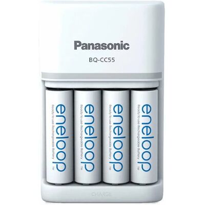 Eneloop Chargeur De Batterie Bq-cc55/+4aa White One Size unisex - Publicité Eneloop Chargeur De Batterie Bq-cc55/+4aa White One Size unisex - Publicité