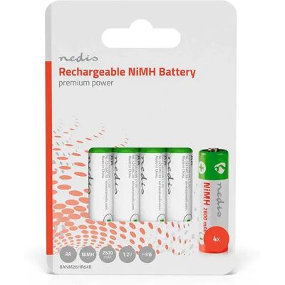 Nedis Pile Rechargeable Banm26hr64b White One Size unisex - Publicité Nedis Pile Rechargeable Banm26hr64b White One Size unisex - Publicité