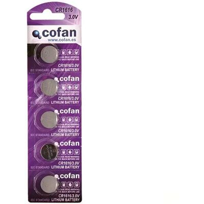 Cofan Pile Bouton Cr1616 3v 100 Unités Silver One Size unisex - Publicité Cofan Pile Bouton Cr1616 3v 100 Unités Silver One Size unisex - Publicité